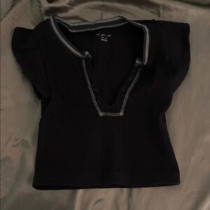 Urban Outfitters Black Crop Top